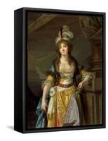 Portrait of a Lady in Turkish Fancy Dress, c.1790-Jean Baptiste Greuze-Framed Stretched Canvas