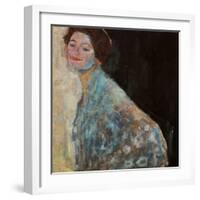 Portrait of a Lady in White, 1917/18-Gustav Klimt-Framed Giclee Print