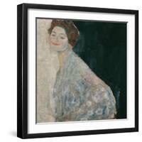 Portrait of a Lady in white, 1917-Gustav Klimt-Framed Giclee Print