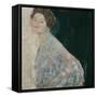 Portrait of a Lady in white, 1917-Gustav Klimt-Framed Stretched Canvas