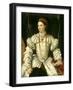 Portrait of a Lady in White, C.1540-Moretto Da Brescia-Framed Giclee Print