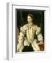 Portrait of a Lady in White, C.1540-Moretto Da Brescia-Framed Giclee Print