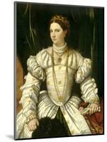 Portrait of a Lady in White, C.1540-Moretto Da Brescia-Mounted Giclee Print