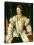 Portrait of a Lady in White, C.1540-Moretto Da Brescia-Stretched Canvas