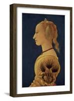 Portrait of a Lady in Yellow, circa 1465-Alesso Baldovinetti-Framed Giclee Print