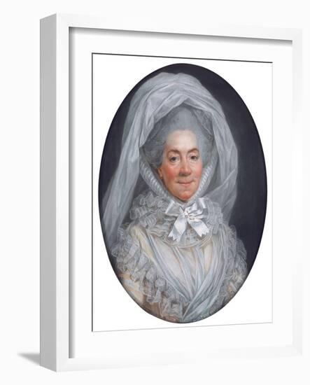 Portrait of a Lady, known as Madame Poisson, Mother of Madame De Pompadour-Adelaide Labille-Guiard-Framed Giclee Print