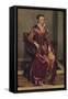 'Portrait of a Lady (La Dama in Rosso)', c1556-Giovanni Battista Moroni-Framed Stretched Canvas