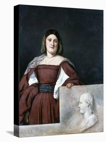 Portrait of a Lady, La Schiavona (The Dalmatian Woman), C1510-1512-Titian (Tiziano Vecelli)-Stretched Canvas
