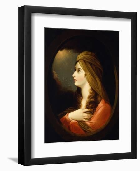 Portrait of a Lady, late 18th century-Benjamin West-Framed Giclee Print