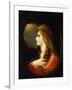 Portrait of a Lady, late 18th century-Benjamin West-Framed Giclee Print