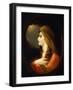 Portrait of a Lady, late 18th century-Benjamin West-Framed Giclee Print