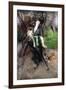 Portrait of a Lady, Lina Bilitis, with Two Pekineses, 1913-Giovanni Boldini-Framed Giclee Print