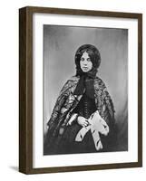 Portrait of a Lady, Miss Passy, 1854-Francis Edmund Currey-Framed Photographic Print