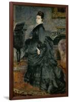 Portrait of a Lady (Mme. Georges Hartmann?), 1874-Pierre-Auguste Renoir-Framed Giclee Print