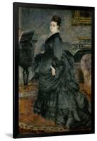 Portrait of a Lady (Mme. Georges Hartmann?), 1874-Pierre-Auguste Renoir-Framed Giclee Print