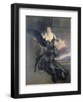 Portrait of a Lady: Mrs Lionel Phillips, 1903-Giovanni Boldini-Framed Giclee Print