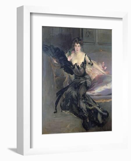 Portrait of a Lady: Mrs Lionel Phillips, 1903-Giovanni Boldini-Framed Giclee Print