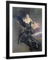 Portrait of a Lady: Mrs Lionel Phillips, 1903-Giovanni Boldini-Framed Giclee Print