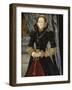 Portrait of a Lady of the Wentworth Family (Probably Jane Cheyne), 1563-Hans Eworth-Framed Giclee Print