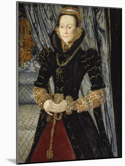 Portrait of a Lady of the Wentworth Family (Probably Jane Cheyne), 1563-Hans Eworth-Mounted Giclee Print