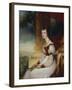 Portrait of a Lady (Oil on Canvas)-George Clint-Framed Giclee Print