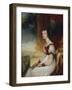Portrait of a Lady (Oil on Canvas)-George Clint-Framed Giclee Print