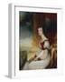 Portrait of a Lady (Oil on Canvas)-George Clint-Framed Giclee Print