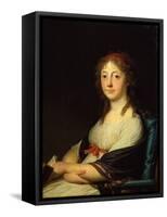 Portrait of a Lady (Oil on Canvas)-Jens Juel-Framed Stretched Canvas