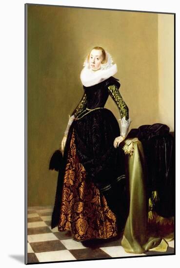 Portrait of a Lady (Panel)-Jan Miense Molenaer-Mounted Giclee Print