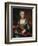 Portrait of a Lady Playing a Hurdy-Gurdy-Donat Nonotte-Framed Giclee Print