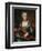 Portrait of a Lady Playing a Hurdy-Gurdy-Donat Nonotte-Framed Giclee Print