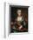 Portrait of a Lady Playing a Hurdy-Gurdy-Donat Nonotte-Framed Giclee Print