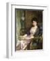 Portrait of a Lady Said to Be the Artist's Wife, 1911-Frank Bernard Dicksee-Framed Giclee Print