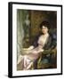 Portrait of a Lady Said to Be the Artist's Wife, 1911-Frank Bernard Dicksee-Framed Giclee Print