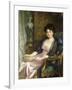 Portrait of a Lady Said to Be the Artist's Wife, 1911-Frank Bernard Dicksee-Framed Giclee Print