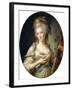 Portrait of a Lady Said to Be the Princess De Lamballe-Antoine Vestier-Framed Giclee Print