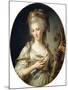 Portrait of a Lady Said to Be the Princess De Lamballe-Antoine Vestier-Mounted Giclee Print