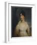 Portrait of a Lady Seated, Half Length, Wearing a White Dress-Sir William Beechey-Framed Giclee Print