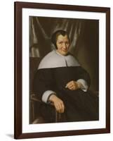 Portrait of a Lady Seated in an Armchair (Oil on Canvas)-Nicolaes Maes-Framed Giclee Print