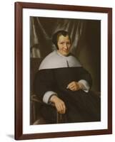 Portrait of a Lady Seated in an Armchair (Oil on Canvas)-Nicolaes Maes-Framed Giclee Print