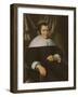 Portrait of a Lady Seated in an Armchair (Oil on Canvas)-Nicolaes Maes-Framed Giclee Print