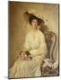 Portrait of a Lady, Seated on a Chair, Three-Quarter Length-John Henry Frederick Bacon-Mounted Giclee Print
