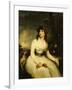 Portrait of a Lady, Seated-John Russell-Framed Giclee Print