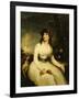 Portrait of a Lady, Seated-John Russell-Framed Giclee Print