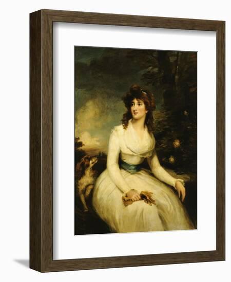 Portrait of a Lady, Seated-John Russell-Framed Giclee Print