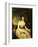 Portrait of a Lady, Seated-John Russell-Framed Giclee Print