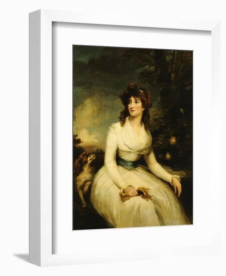 Portrait of a Lady, Seated-John Russell-Framed Giclee Print