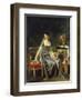 Portrait of a Lady, Surrounded by Flowers-Marguerite Gerard-Framed Giclee Print