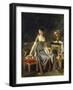 Portrait of a Lady, Surrounded by Flowers-Marguerite Gerard-Framed Giclee Print