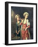 Portrait of a Lady Thought to Be Lady Mary Wortley Montagu-George Knapton-Framed Giclee Print